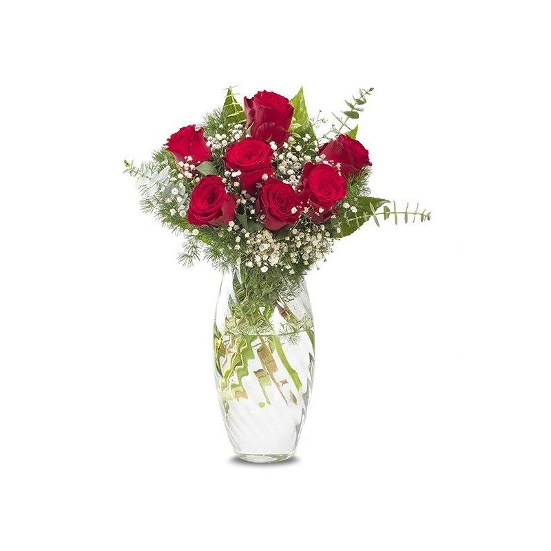 5 Red Rose Flower Arrangement
